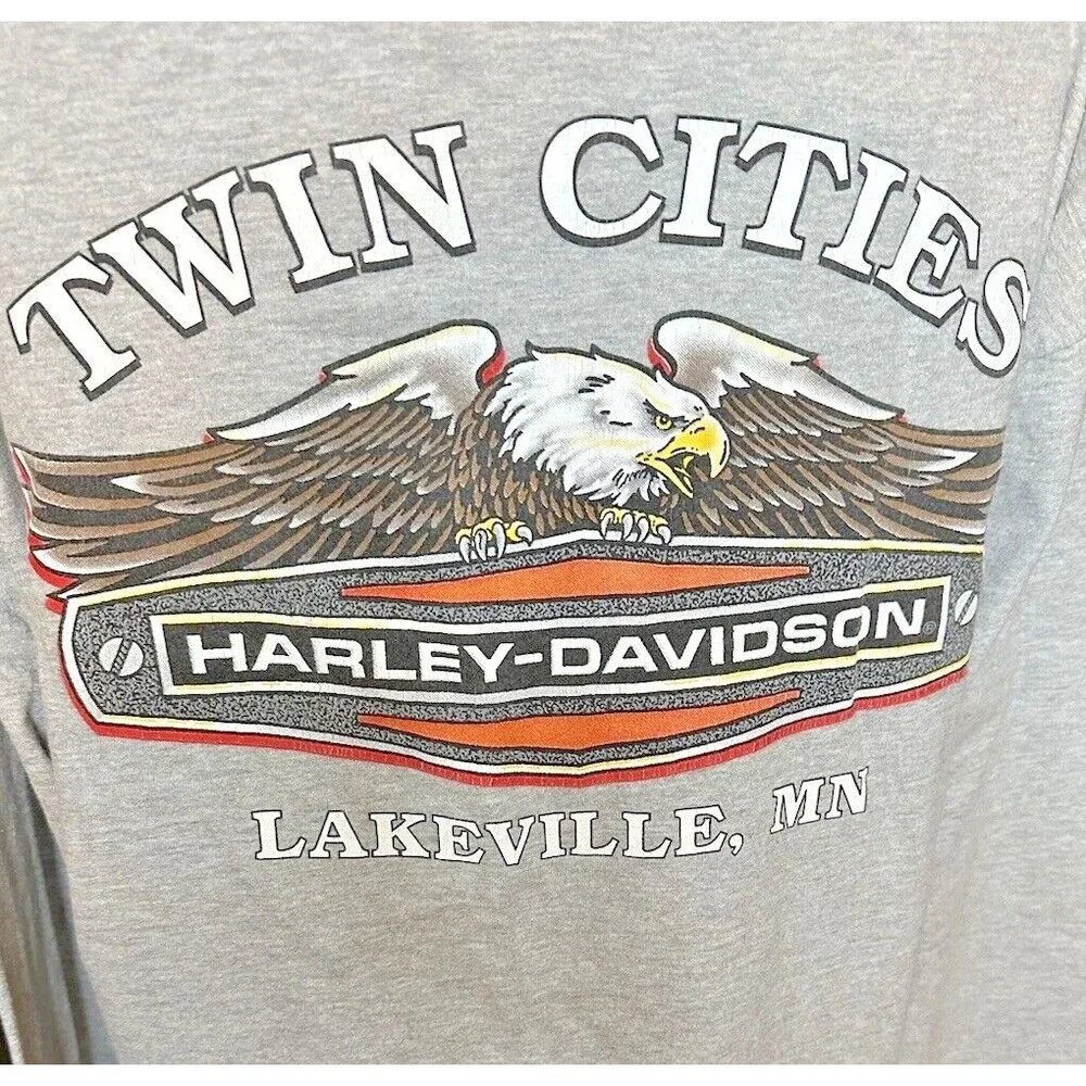 Vintage Harley Davidson Men's Long Sleeve Size XL Twin Cities MN - Picture 5 of 9